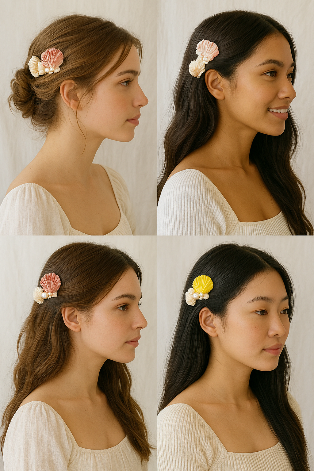 27 Seashell Hair Clips