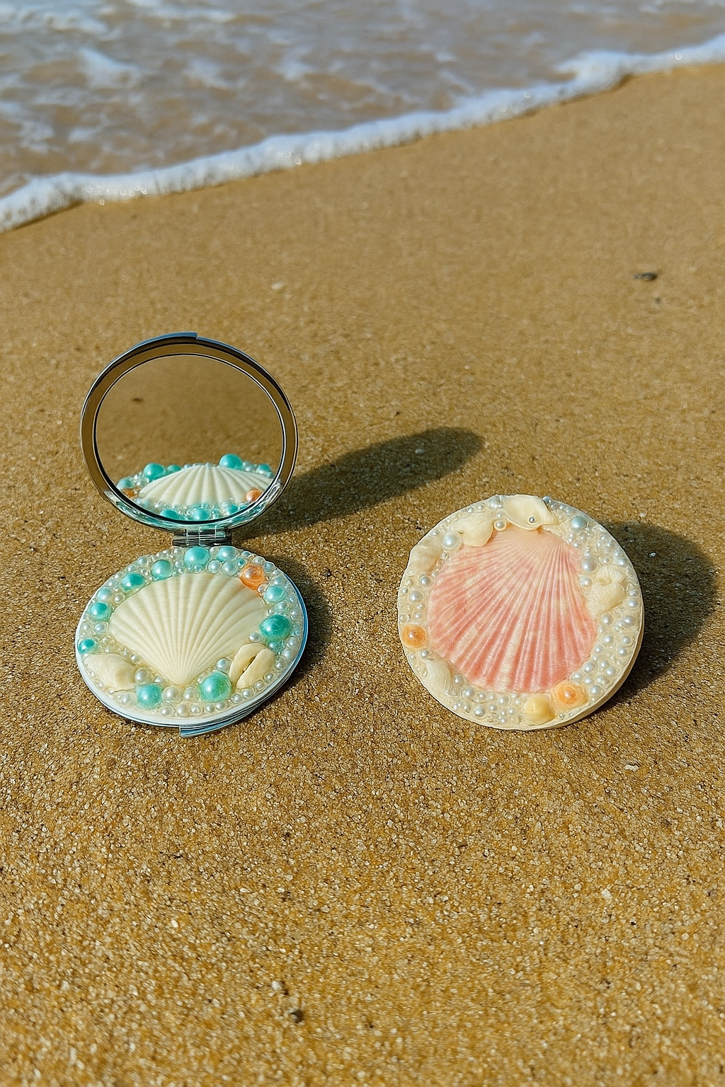Mermaid Foldable Compact Mirror - 2.8 inches