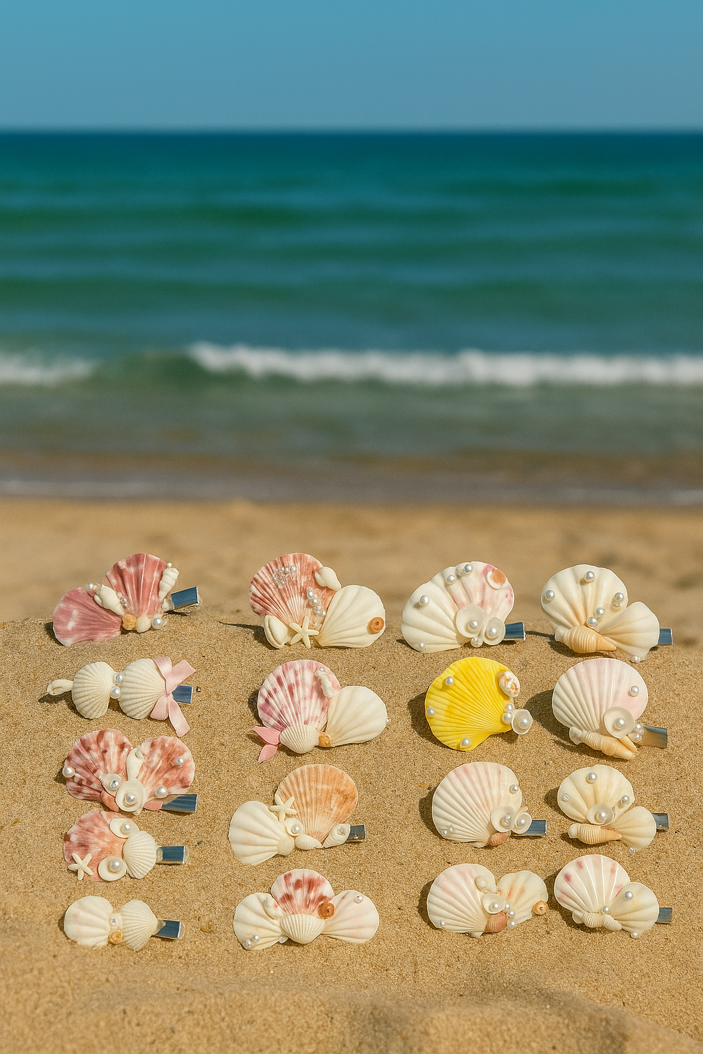 27 Seashell Hair Clips