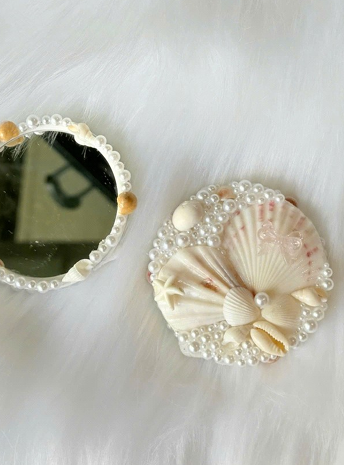 Seaside Pocket Compact Mirror