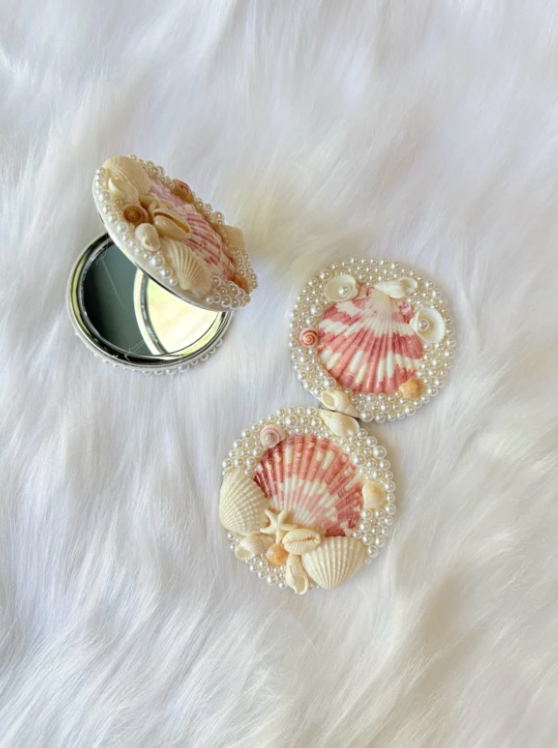 Mermaid Foldable Compact Mirror - 2.8 inches