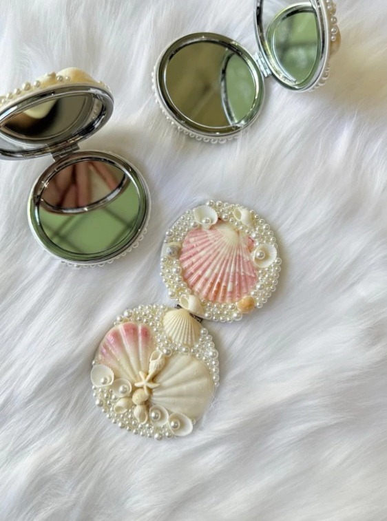 Mermaid Foldable Compact Mirror - 2.8 inches