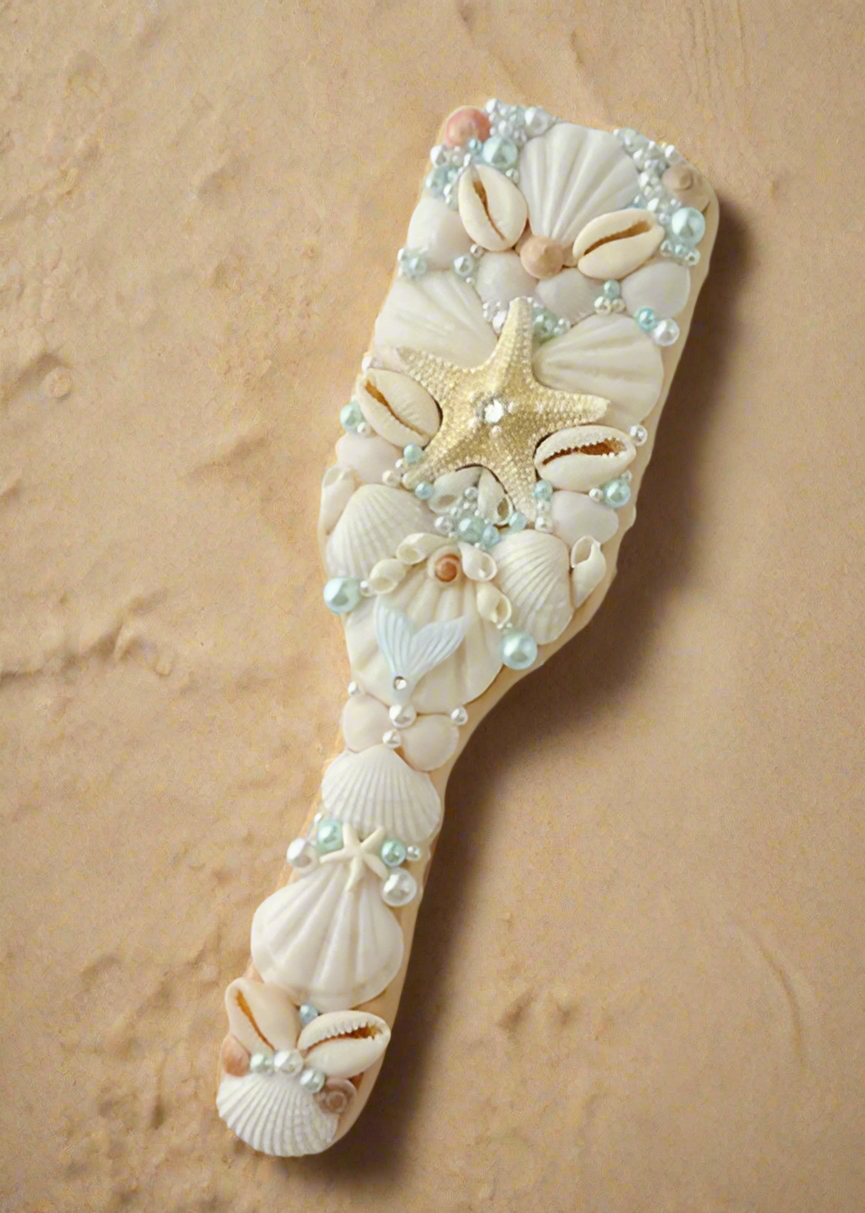Bridal Seashell Comb - Square
