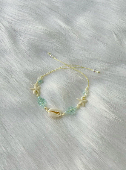 Mixed Seashell Charms Bracelet