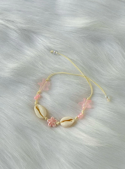 Mixed Seashell Charms Bracelet